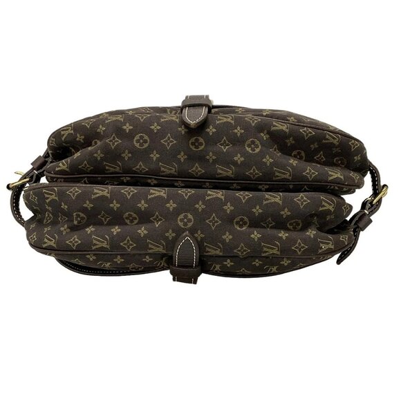 Auth LOUIS VUITTON Saumur M95227 Ebene Monogram Mini Lin MB1077 Shoulder Bag - Picture 6 of 16